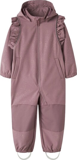 Name It Softshell Dress m. Fleece NmfALfa08 Vemodig Mauve m. Name It 6 år (116) Softshell Gull Lilla Rosa