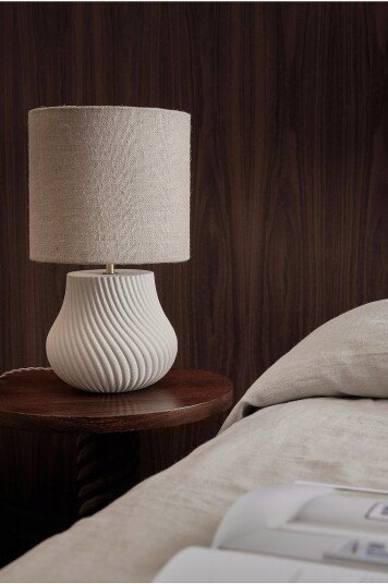 Ellos Home   Bordlampe Thea   Brun