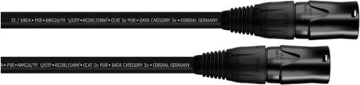 Cordial 15559 3 M Cat5e S/Utp Stp Rj 45 Rj 45 Sort