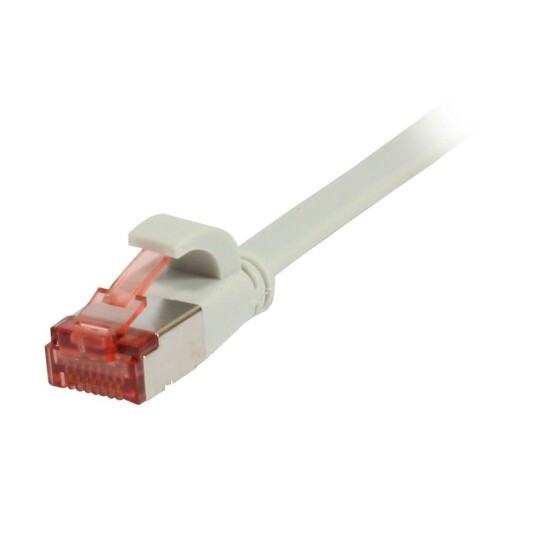 SYNERGY Patchkabel RJ45, CAT6 250Mhz, 1,0m grau, FTP(U/FTP), TPE(Superflex), Flach, Synergy 21,