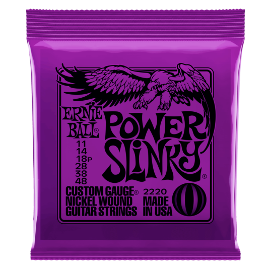 Ernie Ball Slinky Nickel Wound gitarstrenger elektrisk gitar Power Slinky 011-048 Ernie Ball Slinky Nickel Wound gitarstrenger elektrisk gitar Power Slinky 011-048