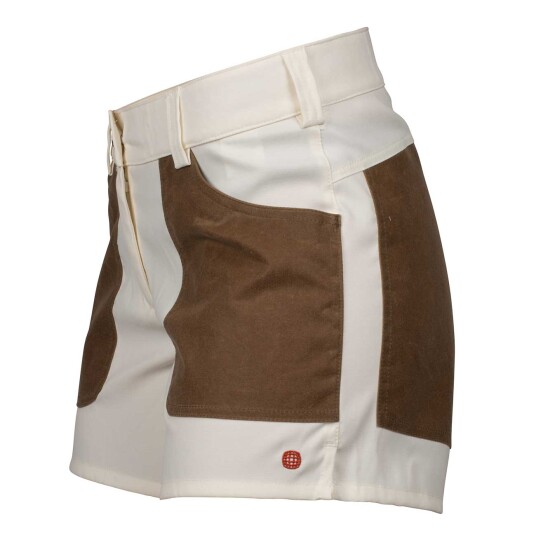Amundsen Sports 5incher Field Shorts, dame Off White/Tan XS