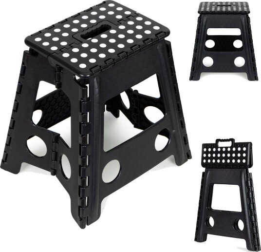 Sammenleggbar krakk 1-trinns plast 39 cm