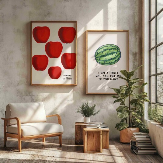 Plakat Fruktkunstsamling / Sett av 2