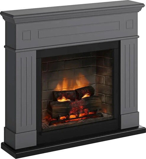 Tagu Elektrisk Peis Larsen Tradisjonell - Grå