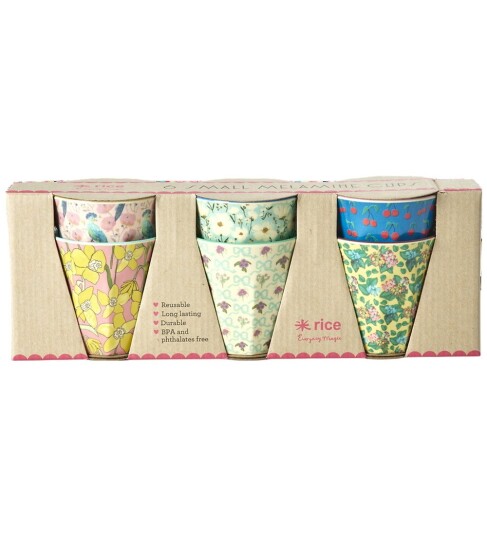 Rice Melamine Cups with Show Your True Colors PrintSmall 160 ml