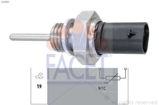 Sensor eksostemperatur FACET 22.0260 Sensor eksostemperatur FACET 22.0260