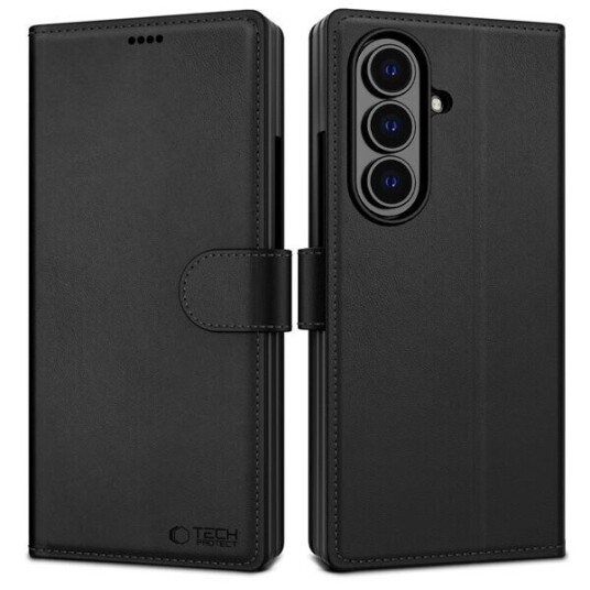 Samsung Galaxy Z Fold7 Tech Protect Lommeboketui med magnet og stativ   Svart