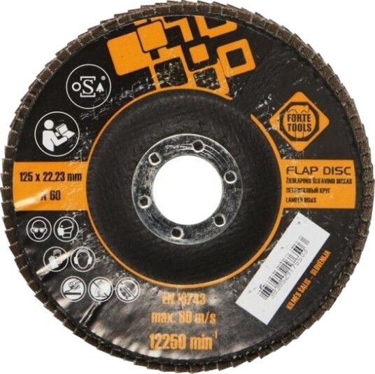 Slipeskive/Flap Disc 125X22,23 Nr60 Side Slipeskive/Flap Disc 125X22,23 Nr60 Side