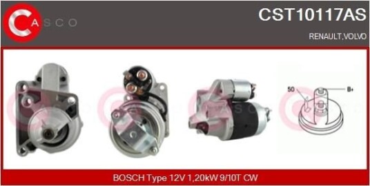 Starter CASCO CST10117AS Starter CASCO CST10117AS