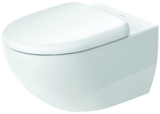 Duravit Architec Vegghengt toalett 365x575 mm, Rimless, Hvit m/HG Duravit Architec Vegghengt toalett 365x575 mm, Rimless, Hvit m/HG