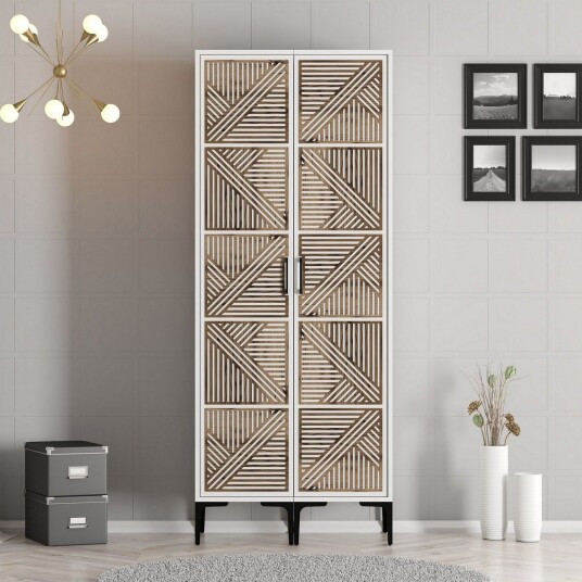 Kumsal Garderobe 80 cm - Hvit