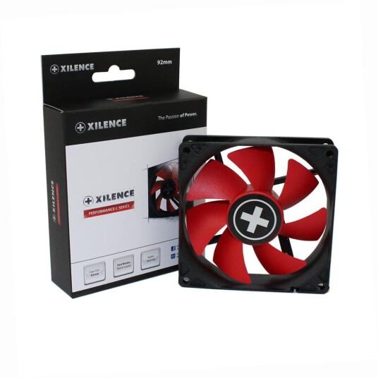 Xilence XPF92.R Kabinettvifte 9,2 cm 1500 RPM Sort/Rød