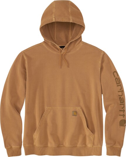 Carhartt Men"s Durham Garment Dyed Logo Sweatshirt Carhartt Brown M Carhartt Men"s Durham Garment Dyed Logo Sweatshirt Carhartt Brown M