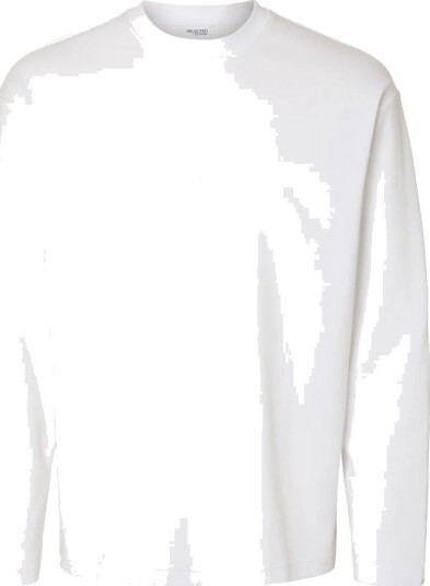 Selected Slhlooseoscar Ls O Neck Tee Noos White M