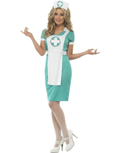 Smiffys Scrubs Sykepleier Karnevalkostyme Small
