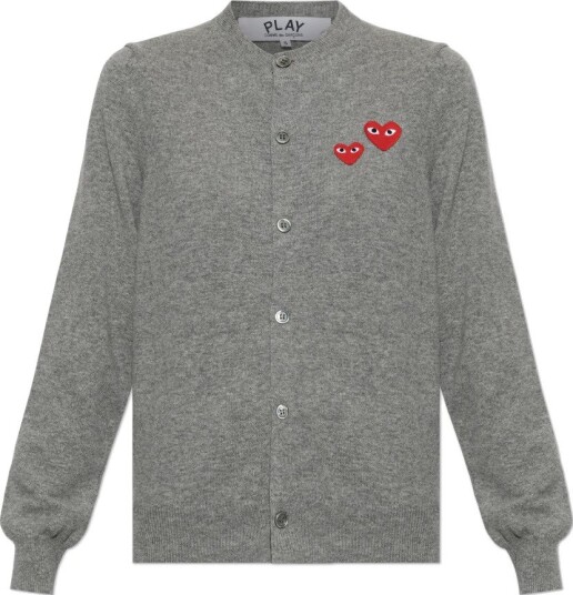 Comme des Garçons Play Dame Strikkevarer Grå XS,