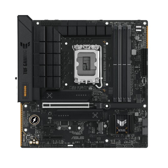 ASUS TUF GAMING B760M-PLUS WIFI II Micro ATX Hovedkort med Wi-Fi 6 og 2.5 Gigabit LAN