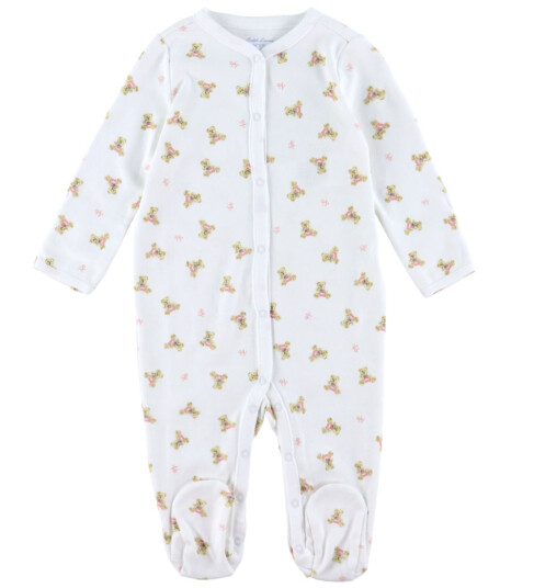 Ralph Lauren Baby Bear Covrall-One Piece-Coveral White 53-60