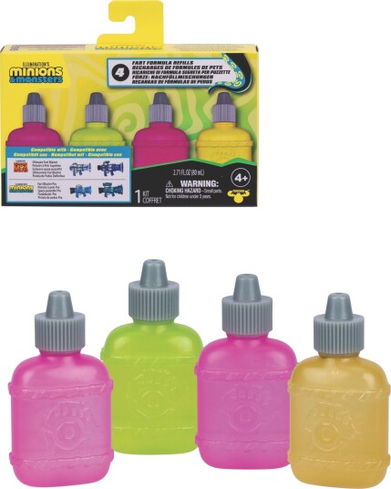 Minions & Monster Fart Blaster Supreme Refill 4-Pakk Minions & Monster Fart Blaster Supreme Refill 4-Pakk