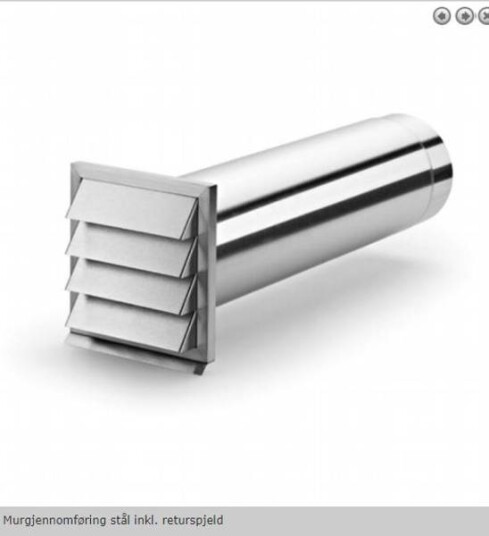 Silverline Murgennemfing Komplet Inkl. Modtryksspjæld Silverline Murgennemfing Komplet Inkl. Modtryksspjæld