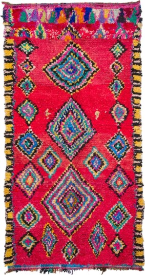 Marokkansk Boucherouite teppe 290 x 140 cm Størrelse: 290 x 140 cm Marokkansk Boucherouite teppe 290 x 140 cm Størrelse: 290 x 140 cm