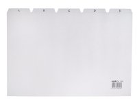 HAN Register A-Z, A4 quer, Sort, Grå, 297 mm, 220 mm, 25 stykker