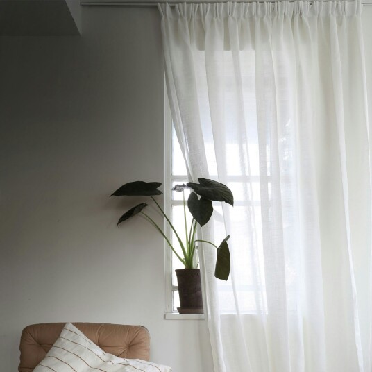 Mimou Alice Gardin Dobbel Bredde 290x270 cm Hvit