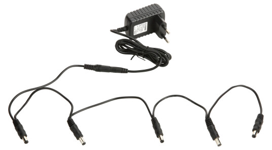 Rockpower Nt 50 - Power Supply Combo Pk 9v Dc 1.300 Ma, - Center + W/5 Outputs