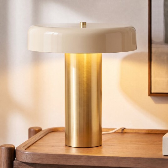 Bordlampe NOLA Dionne Beige Stue Metall Moderne 32 Beige