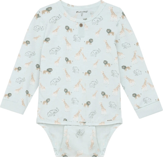 Minymo Body Ls Aop Green 50