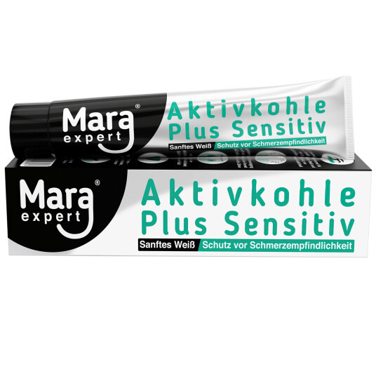Whitening Tannkrem Mara Expert Active Charcoal Plus Sensitiv 75 ml