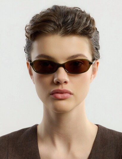 Corlin Eyewear Ana Olive Brown   Khaki green   ONE/SIZE