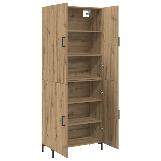 Høyskap artisan eik 69,5 x 34 x 180 cm Konstruert tre