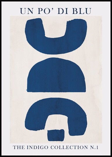 Blue Shapes Art Plakat Plakat / 40x50cm