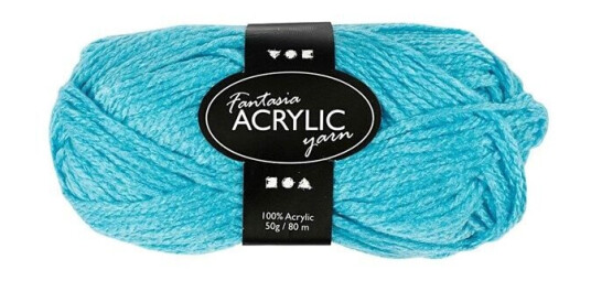 Creativ Company Acrylic yarn Turqoise 50gr 80m Creativ Company Acrylic yarn Turqoise 50gr 80m