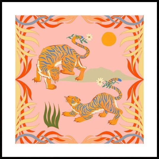 Rawring Playmates Poster Plakat / 30x30cm