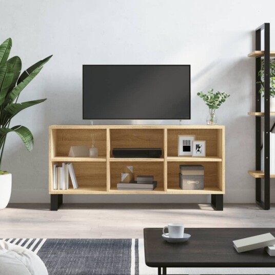 TV benk sonoma eik 103,5x30x50 cm konstruert tre TV benk sonoma eik 103,5x30x50 cm konstruert tre