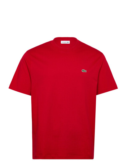 Lacoste Cotton T-Shirt - Red - M Lacoste Cotton T-Shirt - Red - M