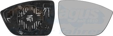VAN WEZEL 4907838 Speilglass, ytterspeil
