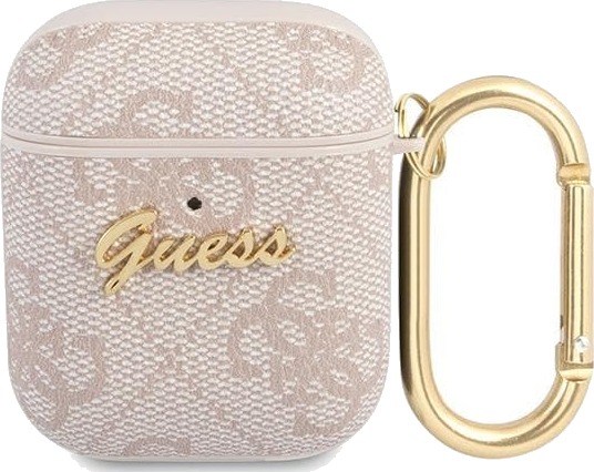 Guess Gua24gsmp Guess 4G Script Pc/Pu-Etui Til Airpods 1/2 Rosa