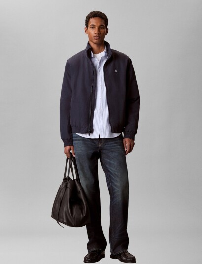 Calvin Klein Jeans Ls Padded Nylon Harrington Jacke Navy M