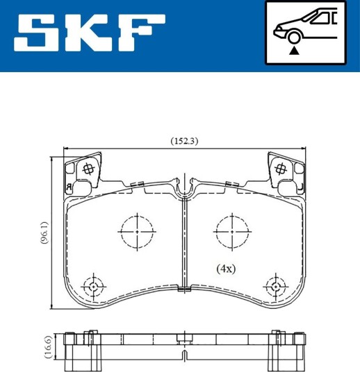 Bremseklosser SKF VKBP 81398