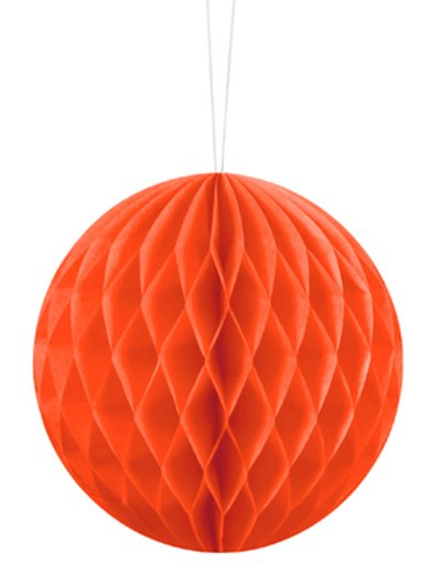 Orange Honeycomb Ball 10 cm