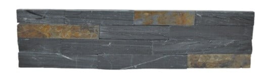 Stone Wall Forblendingsstein skifer panel b: 150mm l: 600mm t: 40mm svart