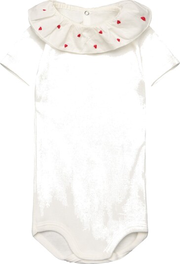 Petit Bateau Sf Bodies Acol Mc Cream 60