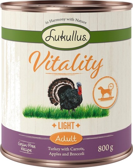 Lukullus Våtfôr Light Kornfri Kalkun 6 X 800 G
