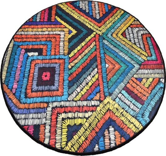 Chilai Home Badematte 100 Rund - Multi