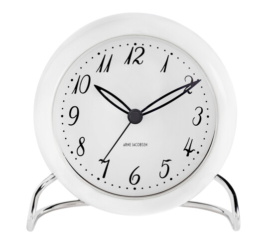 Arne Jacobsen LK bordsur, hvit/hvit, Ø 11 cm, alarmfunksjon