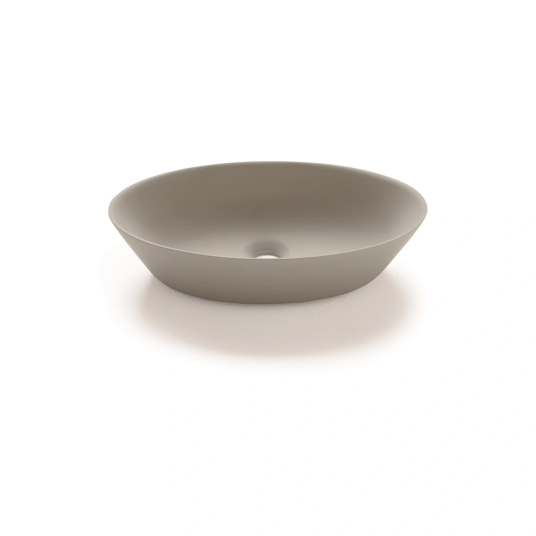 Bathco Trieste Toppmontert Servant 45x30x12 cm, uten overløp, Grå